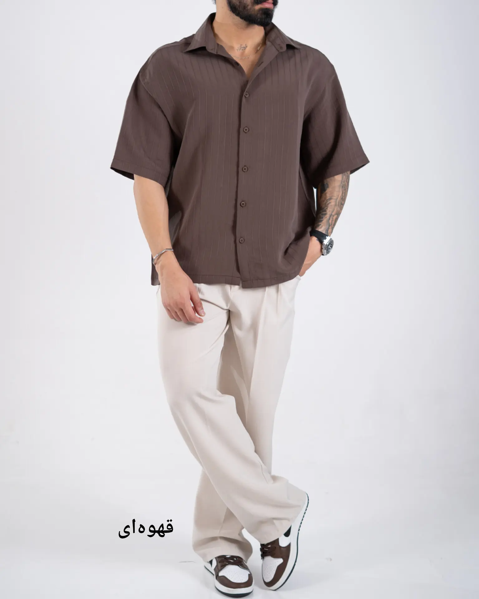 پیراهن راه راه مایکل-کد5229
